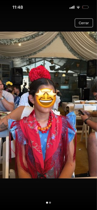 Traje de flamenca niña