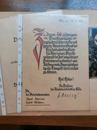 Documentos III Reich (firma ministro