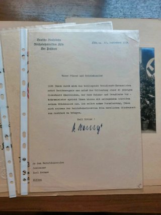Documentos III Reich (firma ministro