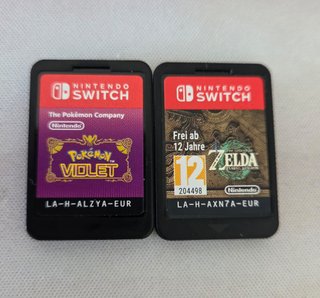 Pokémon Púrpura y Zelda Tears sin caja switch