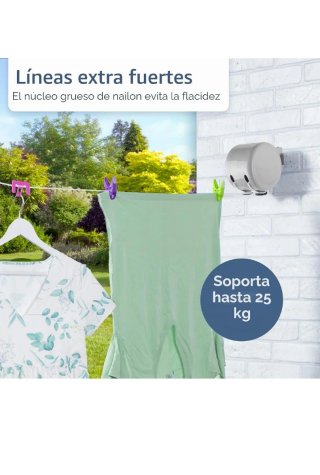 Tendedero Retráctil Minky 30m Doble