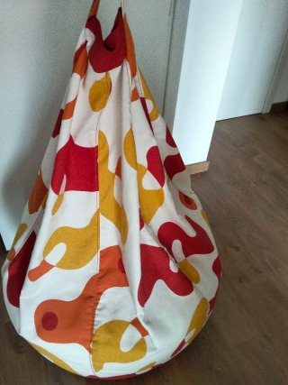 Puf grande estampado