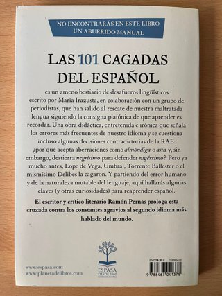 Las 101 cagadas del español