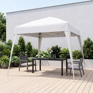 Toldo Plegable de Jardín con Estructura de Acero y