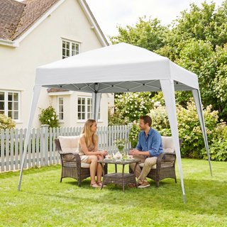 Toldo Plegable de Jardín con Estructura de Acero y
