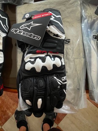 Guantes Moto Alpinestars Talla M Negro Blanco