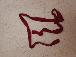 Conjunto Lenceria/Pijama de Seda Rojo Talla XS/S/M