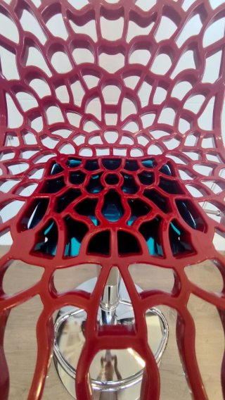 Taburete de Barra Rojo Diseño Moderno