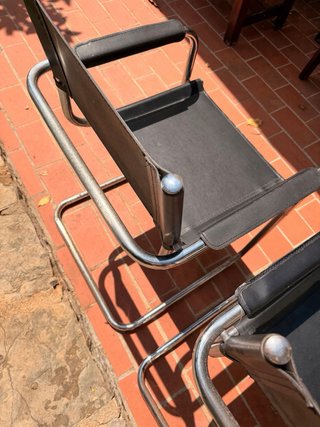 Silla estilo Marcel Breuer Negra