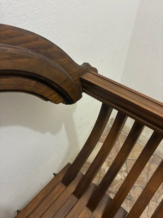 Sedia Savonarola in Legno Stile Dantesco Vintage