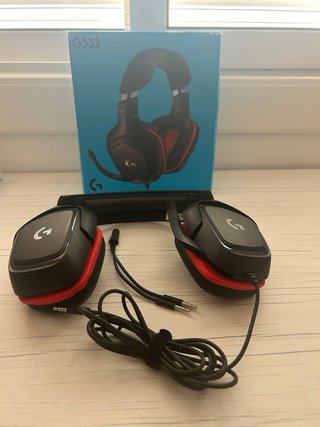 Auriculares Gaming Logitech G332 Negro/Rojo