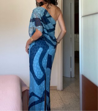 Vestido matelier masala azul