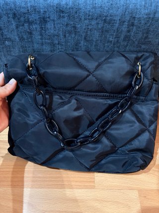 Bolso de fiesta acolchado negro