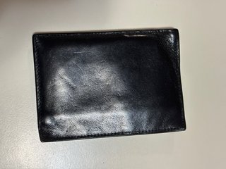 Portafoglio in pelle nero