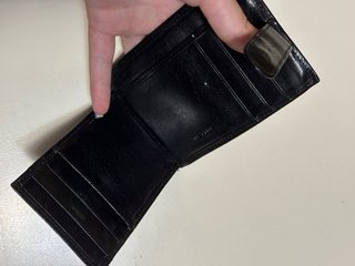 Portafoglio in pelle nero
