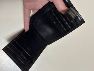 Portafoglio in pelle nero