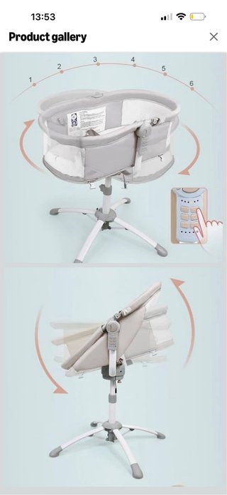Cuna de bebé 4 en 1 Beige