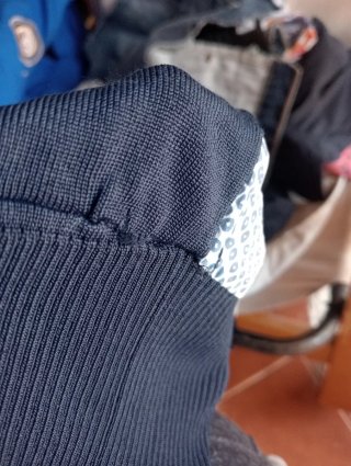 Maglia Marina Rinaldi blu e arancio