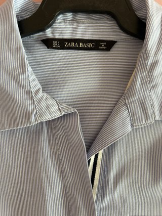 Vestido Zara camisa y cuero