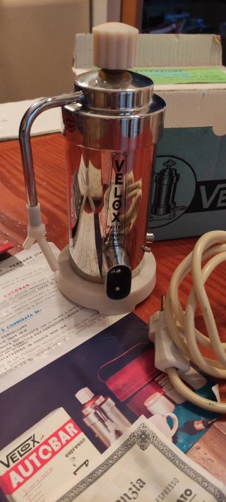 Macchina Caffè Elettrica Vintage Nuova Velox