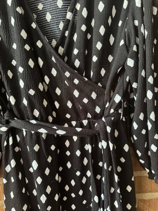 Vestido midi estampado diamantes