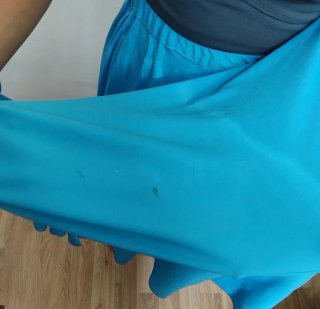 Falda flamenca azul talla única *sin marca*