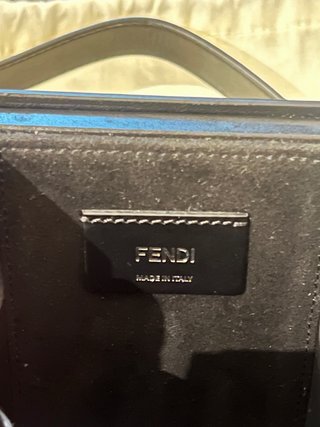 Bolso Fendi Pack Piel Negro/Morado Nuevo