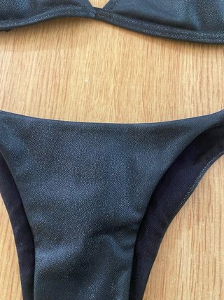 Bikini negro brillante