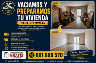 Vaciado y preparación de viviendas para reformas