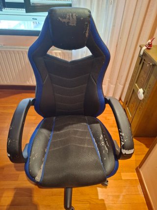 Silla Gaming Negra y Azul