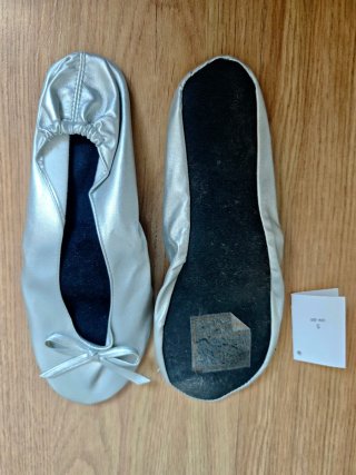 Bailarinas plegables Doradas (L) y Plateadas (S)