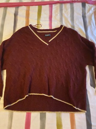 Jersey de punto con cuello pico