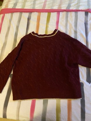 Jersey de punto con cuello pico