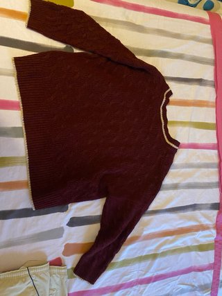 Jersey de punto con cuello pico