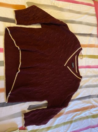 Jersey de punto con cuello pico