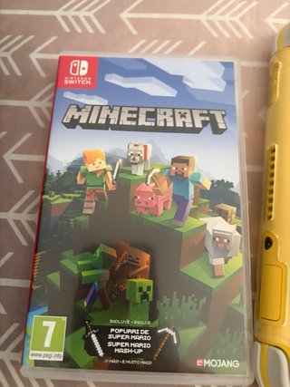 Nintendo Switch Lite Amarilla + Minecraft + Funda