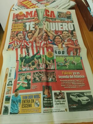 2102 Atleti campeón UEFA Falcao periódico marca