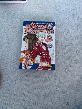 3 primeros tomos del manga Los 7 pecados Capitales