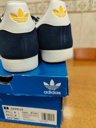 Zapatillas Adidas Gazelle Azul y Amarillo
