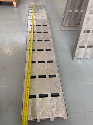 Rampas aluminio plegables y curvas 230 cm (600 kg)