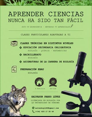Clases de biología, matemáticas y química