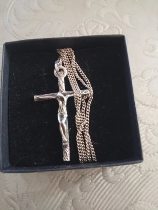 Collana con croce in argento 925