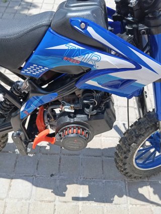 Mini Moto Motocross Infantil Azul