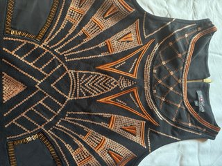 Top Morgan Negro Lentejuelas Talla XS