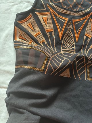 Top Morgan Negro Lentejuelas Talla XS