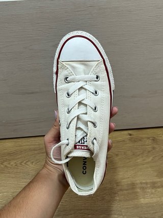 Converse All Stars plataforma baja blancas