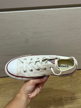 Converse All Stars plataforma baja blancas
