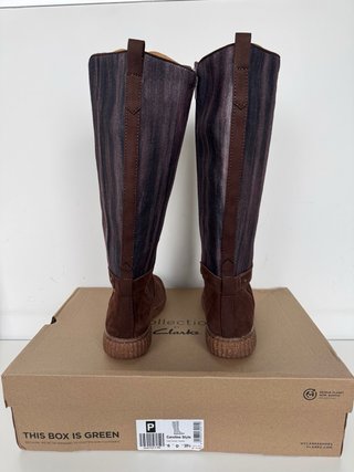 Botas Clarks Piel Marrón Oscuro Talla 39.5