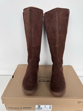 Botas Clarks Piel Marrón Oscuro Talla 39.5