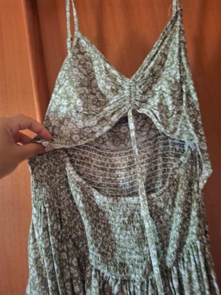 Vestito corto floreale verde Shein